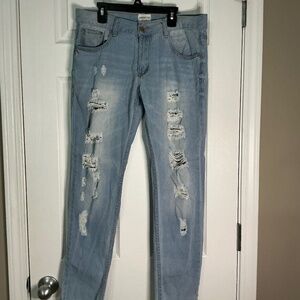 EUC American Blue Distressed Jeans Size 11